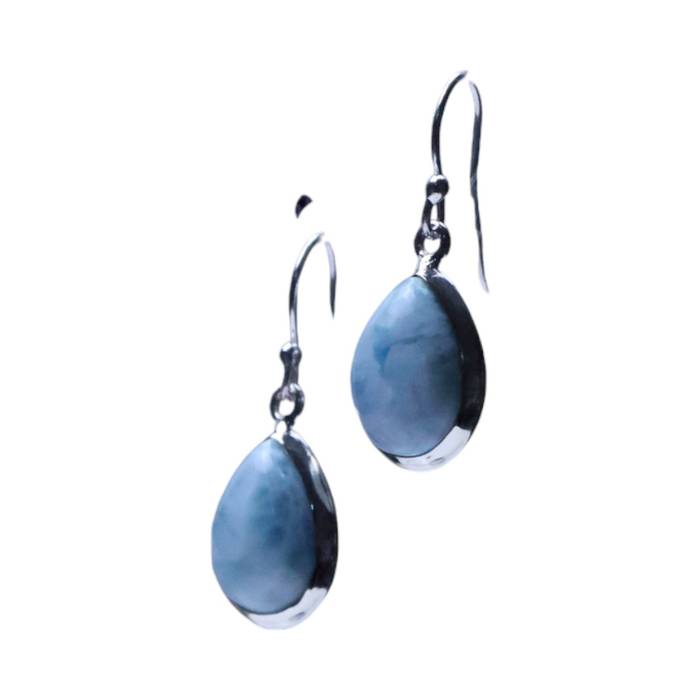 Larimar Sterling Silver Drop Earrings - Image 5