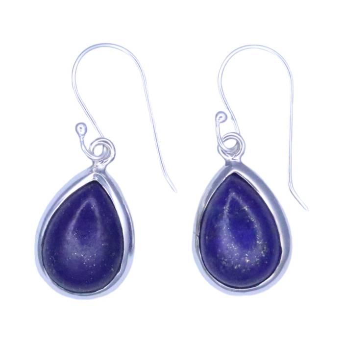 Stunning Lapis Lazuli Sterling Silver Drop Earrings: Elevate Your Style with Modern Elegance - Image 8