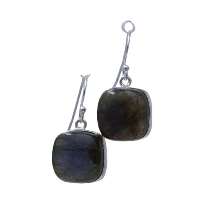 Stunning Square Labradorite Earrings | Handcrafted Jewelry for Every Occasion - Image 4