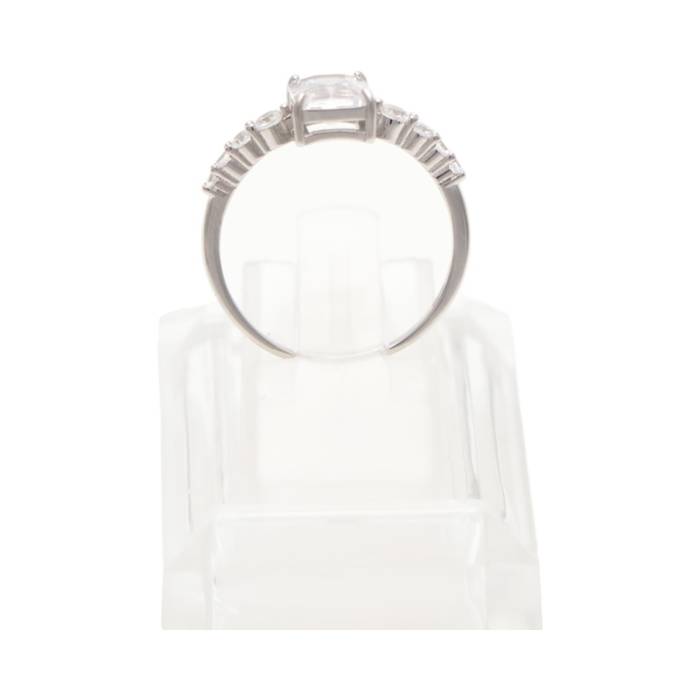 Sparkling Elegance: Sterling Silver Cubic Zirconia Ring for Statement Style - Image 7