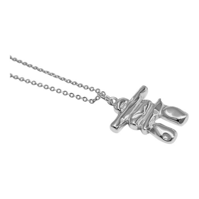 Inuksuk Pendant in White Gold Plated Sterling Silver – Unique Canadian Jewelry Gift - Image 4