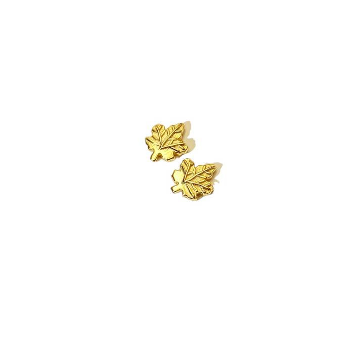 18K Gold Plated Maple Leaf Earrings – Sterling Silver Women’s Fashion Jewelry, Trendy Statement Earrings - Image 6