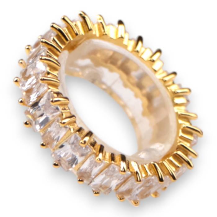 18k Gold Plated Sterling Silver Ring – Elegant Women’s Statement Jewelry - Image 4