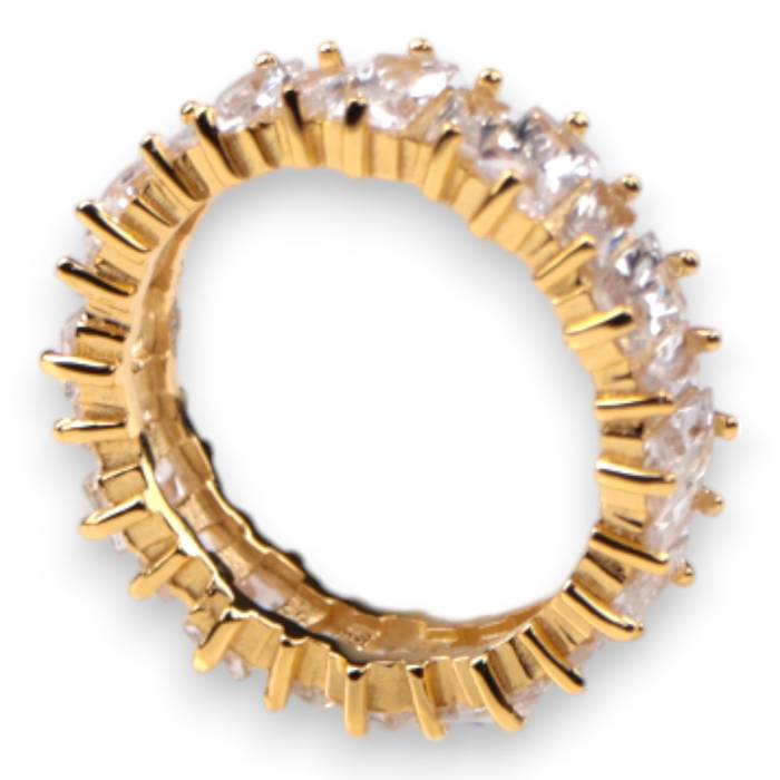 18k Gold Plated Sterling Silver Ring – Elegant Women’s Statement Jewelry - Image 8