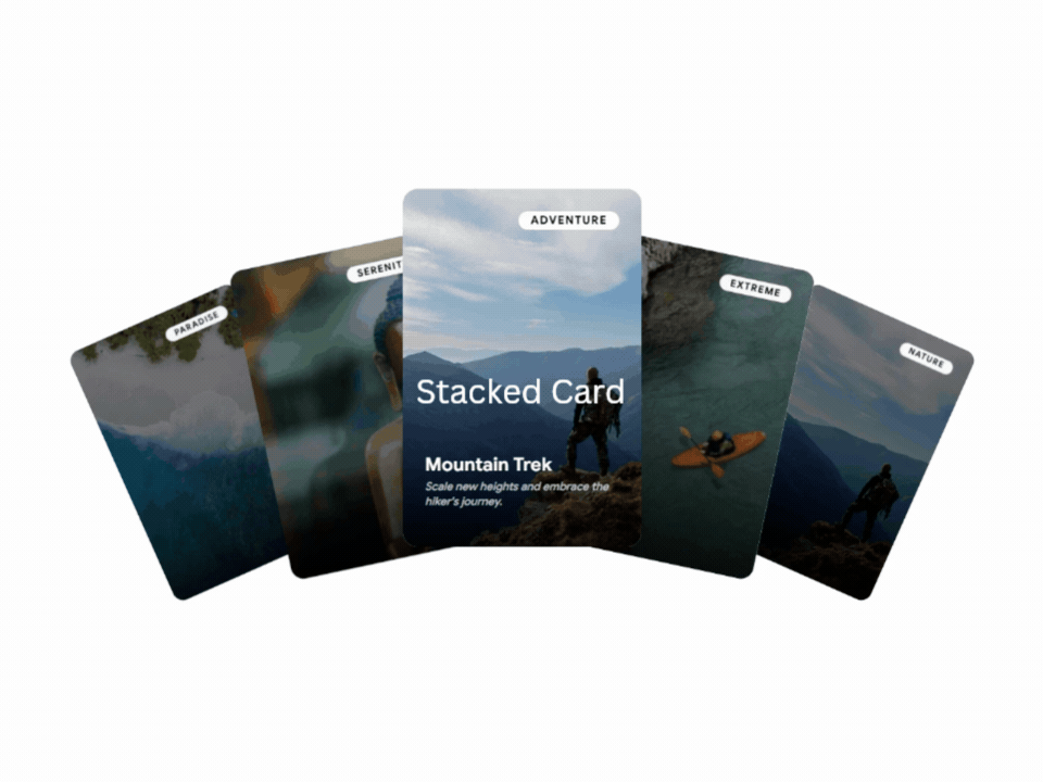 Shadcn Stacked Card Carousel