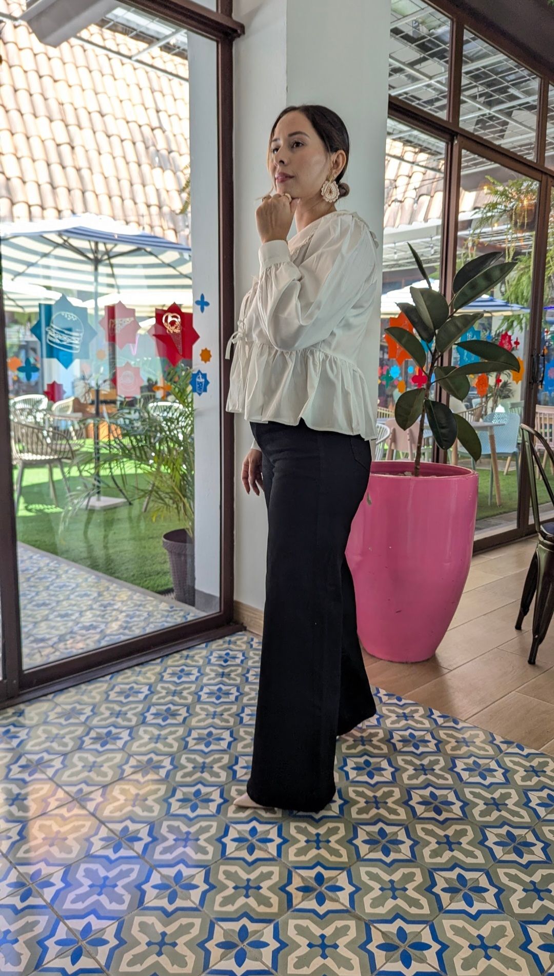 Blusa, lazo y estilo peplum