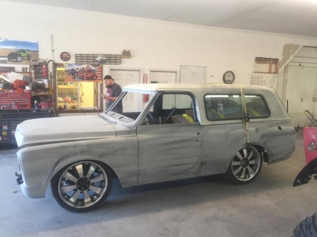 1970 Chevy K5 Blazer roller on shortened C10 chassis