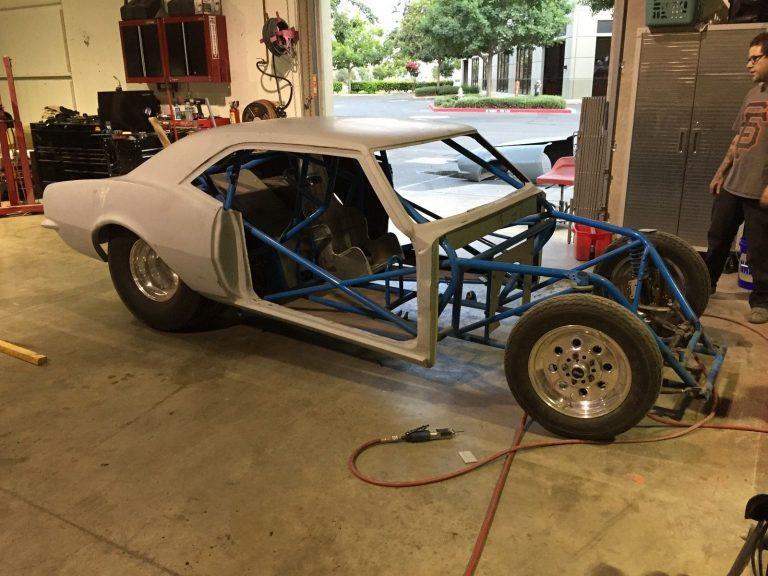 Drag Race Project 1968 Chevrolet Camaro Fiberglass Tube Chassis