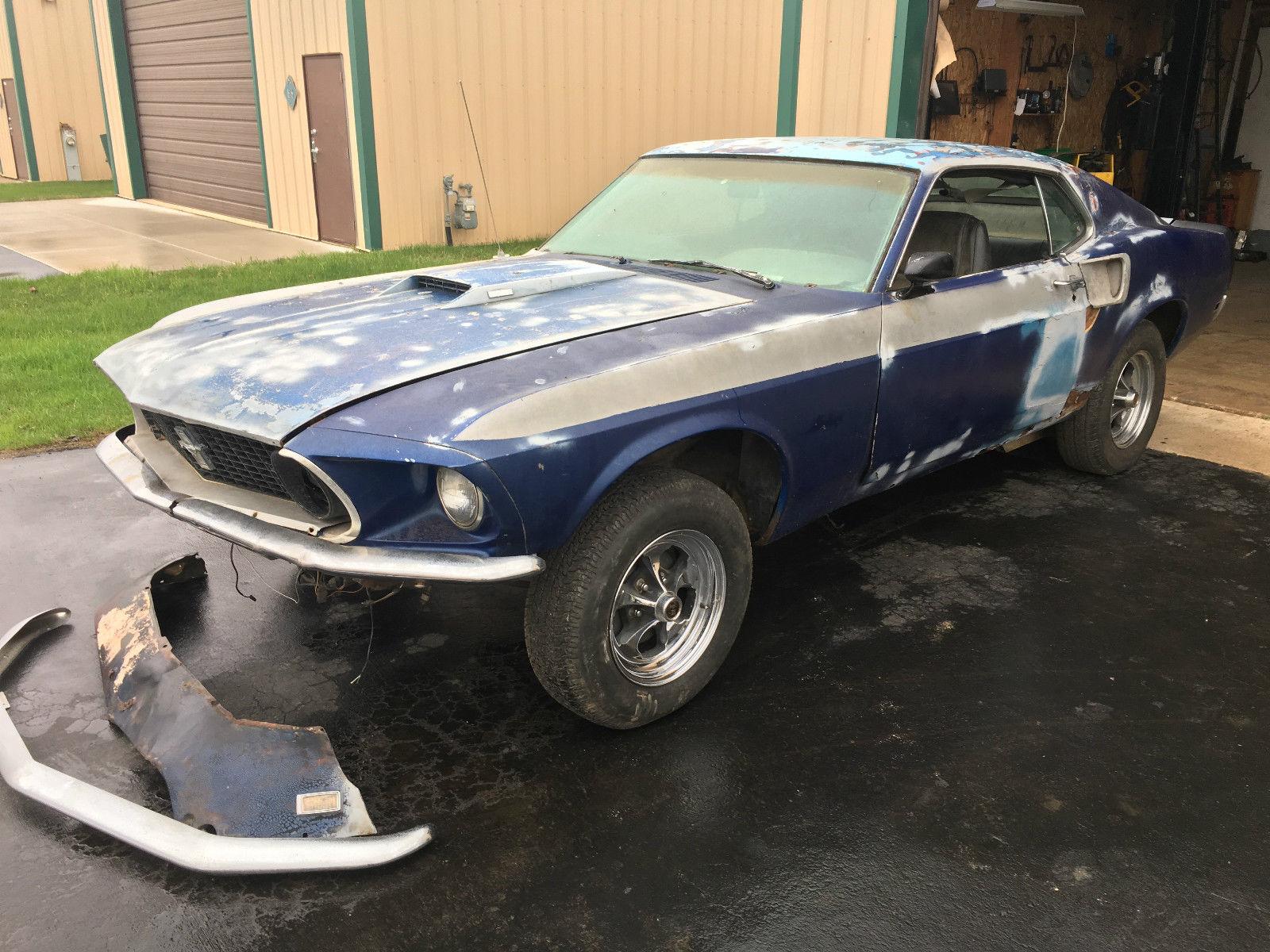 Optioned 1969 Ford Mustang Mach 1 project car for sale