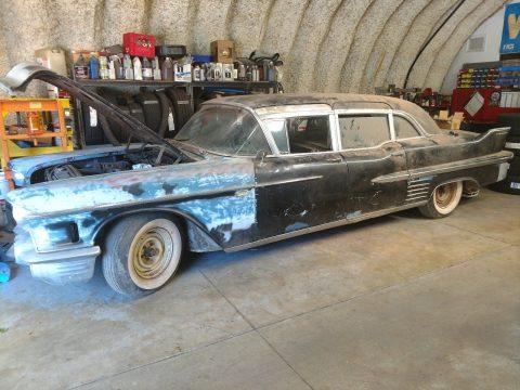 no rust 1958 Cadillac Fleetwood limousine project for sale