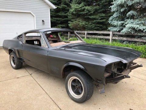 some rust 1968 Ford Mustang Fastback J Code project for sale