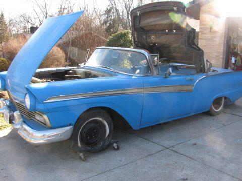 a blast from the past 1957 Ford Fairlane 500 Convertible project for sale