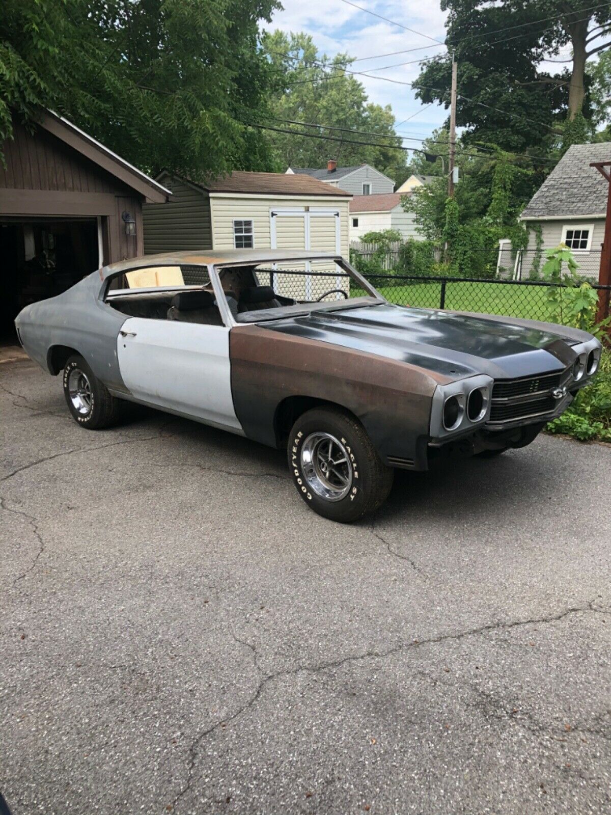 Missing Drivetrain 1970 Chevrolet Chevelle Ss Project For Sale