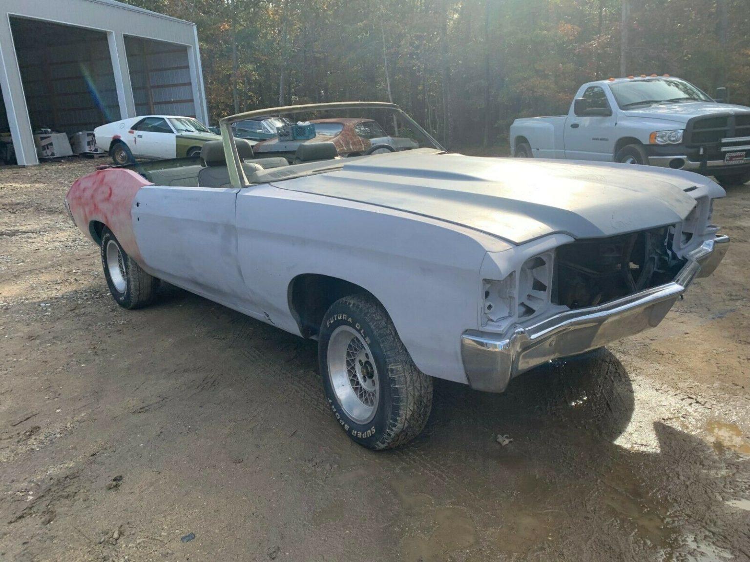 New Parts 1971 Chevrolet Chevelle Convertible Project For Sale