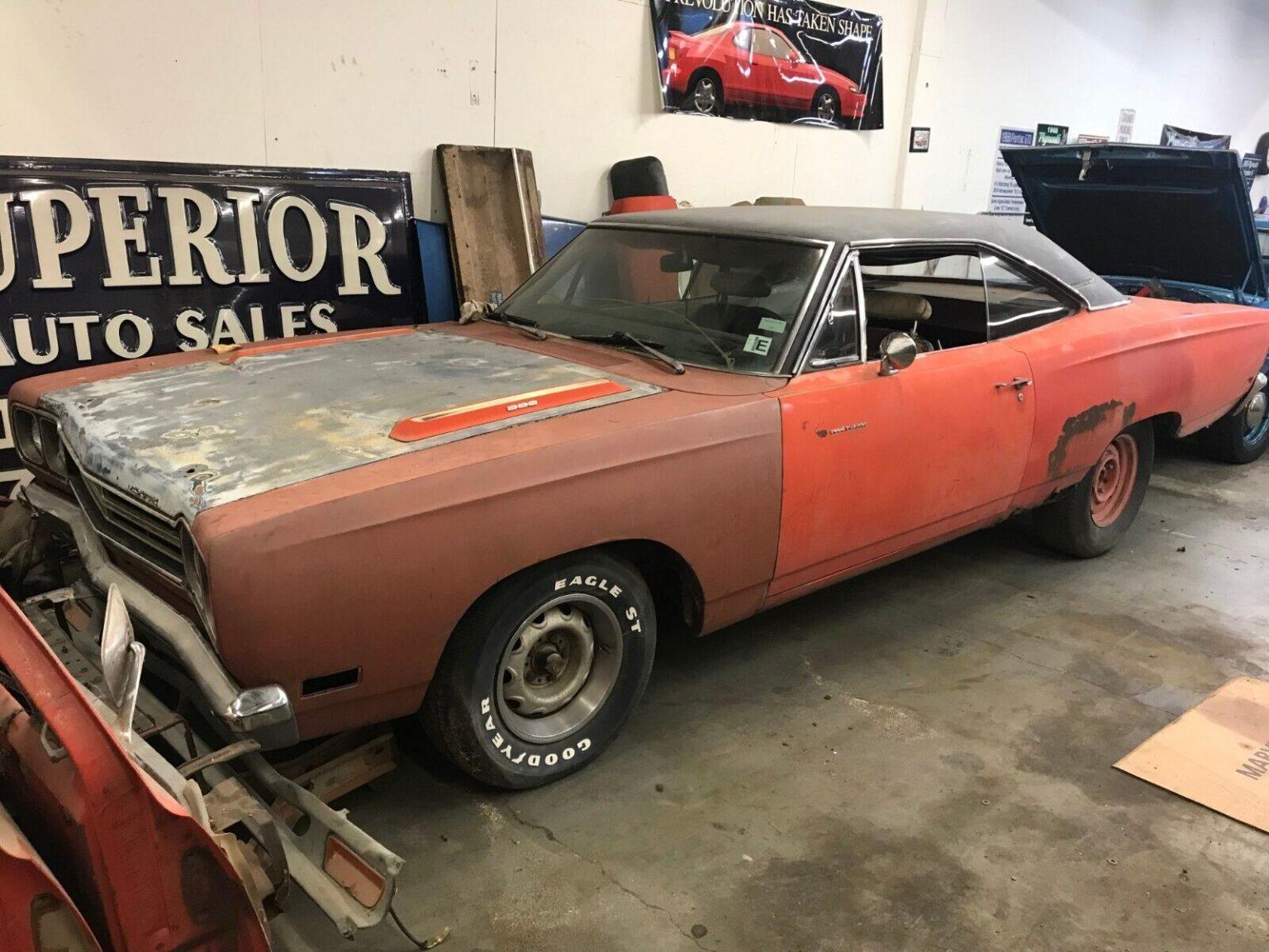 1969 Plymouth Road Runner Project Numbers Match Original R4 Red