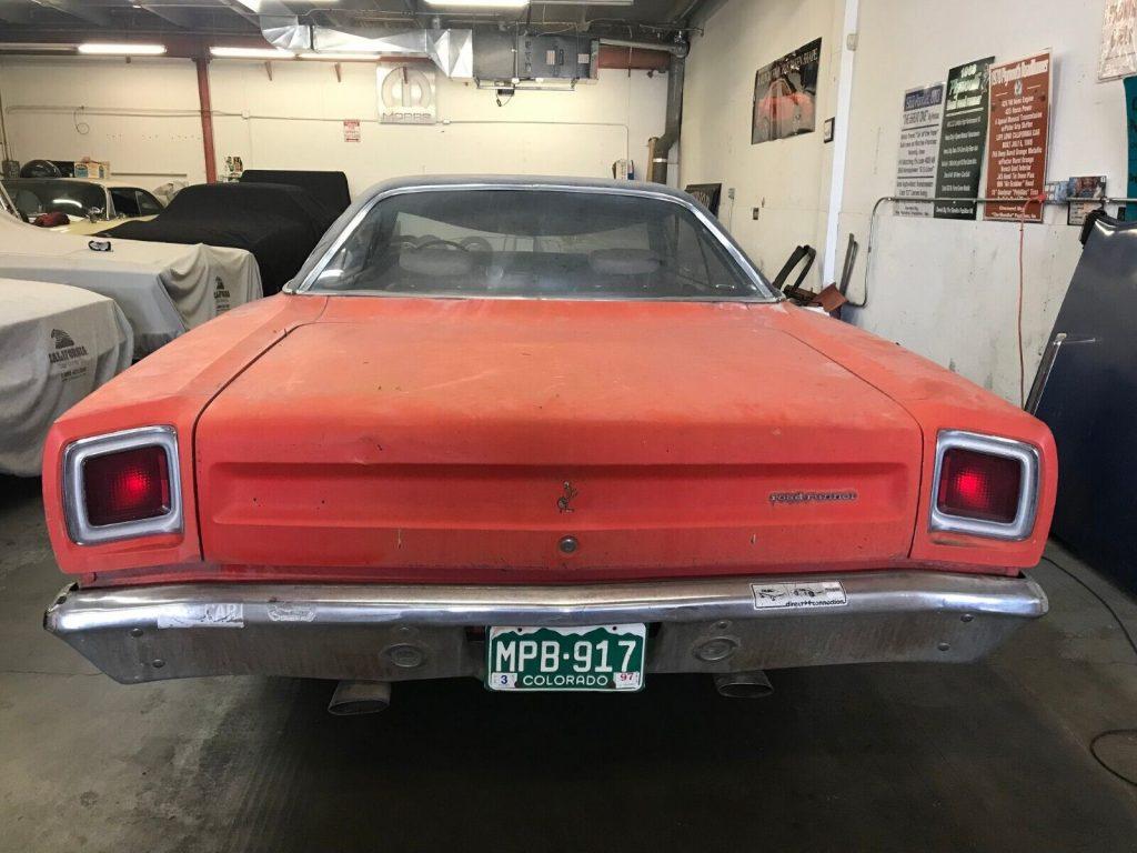 1969 Plymouth Road Runner Project Numbers Match Original R4 Red