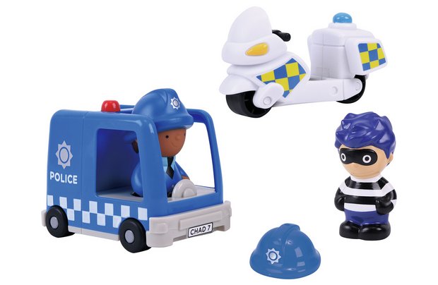 Chad Valley Tots Town Police Vehicle Set