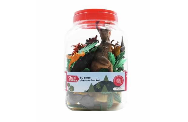 Chad Valley Dinosaur Bucket 50 Pieces (2025 Version)