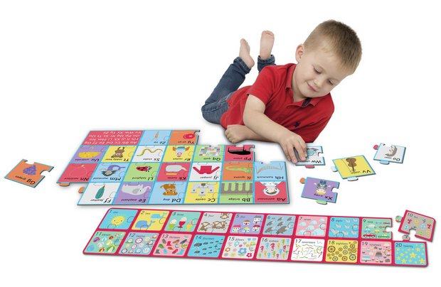 Chad Valley Playsmart Jumbo Alphabet Number Puzzles Pre School Infant Pre School Chad Valley Toys