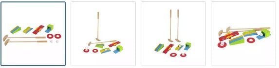 Chad Valley Wooden Golf Set Images