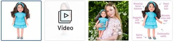 Chad Valley DesignaFriend Sofia Fashion Doll Images