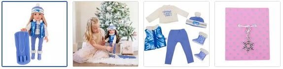 Chad Valley DesignaFriend Snow Much Fun Winter Sledging Outfit Images