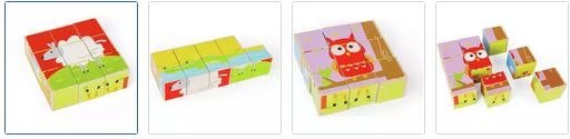 Chad Valley 9 Piece Block Puzzle Images
