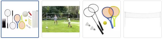 Chad Valley Tennis, Volley Ball and Badminton Set Images