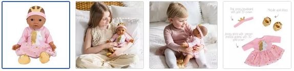 Chad Valley Tiny Treasures My First Baby Doll Princess Unicorn Outfit Images
