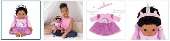 Chad Valley Tiny Treasures Unicorn Party Dress Images