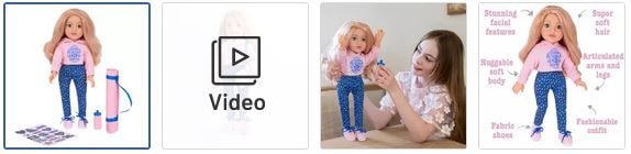 Chad Valley DesignaFriend Evie Fashion Doll Images