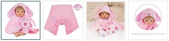 Chad Valley Tiny Treasures Pink Bunny Dolls Accessory Set Images