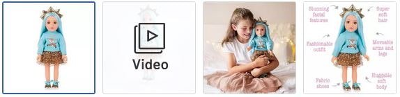 Chad Valley DesignaFriend Goldie Doll Images