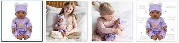 Chad Valley Tiny Treasures My First Lilac Baby Doll Images