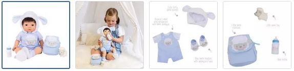 Chad Valley Tiny Treasures Baby Doll Little Lamb Outfit Set Images