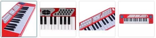 Chad Valley Electronic Keyboard - Red Images