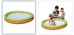 Chad Valley 2 Ring Paddling Pool - Multicoloured Images