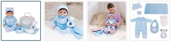 Chad Valley Tiny Treasures Dolls Blue Layette Set Images