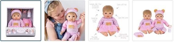 Chad Valley Tiny Treasures Teddy Gift Set Baby Doll Images