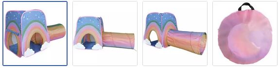 Chad Valley Rainbow Play Tent and Tunnel Images