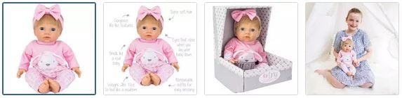 Chad Valley Tiny Treasures Doll in Pink Bunny Outfit Images
