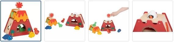 Chad Valley Dino Shape Sorter Wooden Images