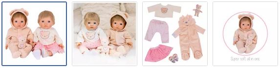Chad Valley Tiny Treasures Teddy Dolls Outfit Bumper Set Images