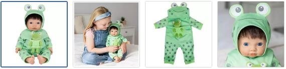 Chad Valley Tiny Treasures Make a Splash Froggy All-In-One Outfit Images