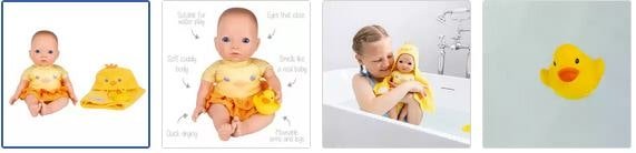 Chad Valley Tiny Treasures My First Splish Splash Bathtime Fun Doll Images