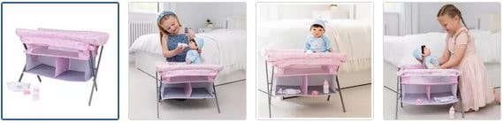 Chad Valley Tiny Treasures Folding Changing Table Cot Images