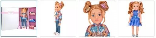 Chad Valley Designafriend Willow Doll with 3 Extra Outfits Images