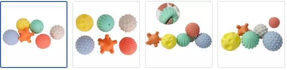 Chad Valley Sensory Ball 6 Pack Images