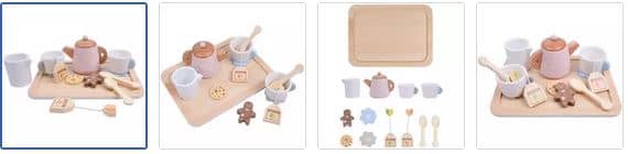 Chad Valley Wooden Tea Set 2025 Version Images