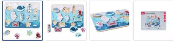 Chad Valley Under The Sea Chunky Puzzle Images